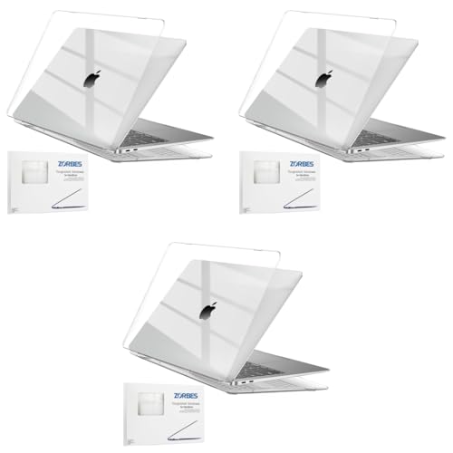 ZORBES® Laptop Cover 13.3 Inch for MacBook Air M1 A2337 A2179 A1932 Case Compatible with Apple 2020 2019 2018 Release Waterproof Clear Plastic Hard Shell Protector 3 PCS ZORBES® Laptop Cover 13.3 Inch for MacBook Air M1 A2337 A2179 A1932 Case Compatible with Apple 2020 2019 2018 Release Waterproof Clear Plastic Hard Shell Protector 3 PCS